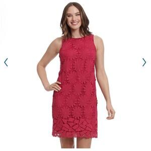 London Times boho lace overlay shift dress Barbie hippie retro 60s party